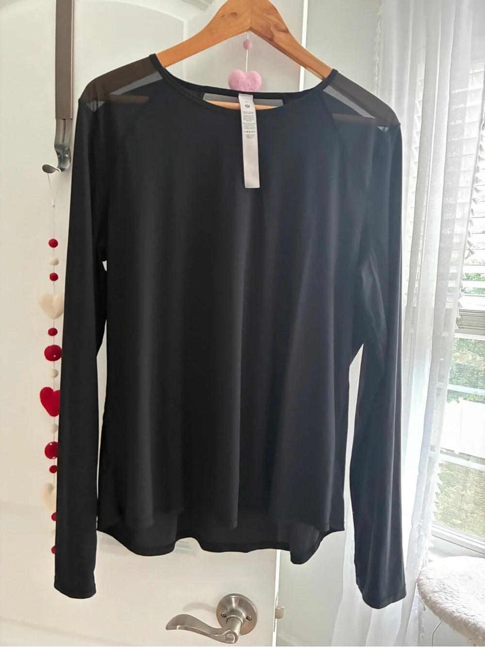 Lululemon Sculpt Long-Sleeve Shirt Black Size 14 Like New Tag Included